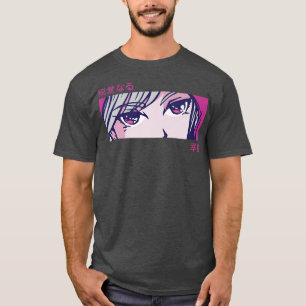 T-shirt Yeux de fille anime Japon Art Esthétique japonais