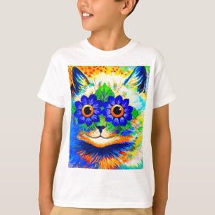 T-shirt Yeux de fleurs de chat