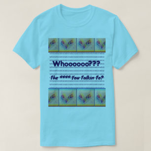 T-shirt Yeux de hibou 'À qui tu parles?'