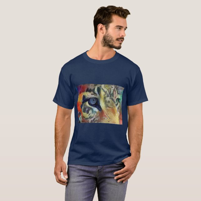 T-shirt Yeux de léopard (Devant entier)