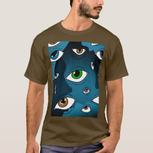T-shirt yeux d'idiot de reconnaissance faciale