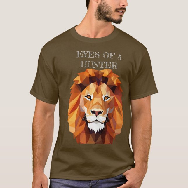 T-shirt Yeux d'un chasseur - Lion Tee focalisé (Devant)