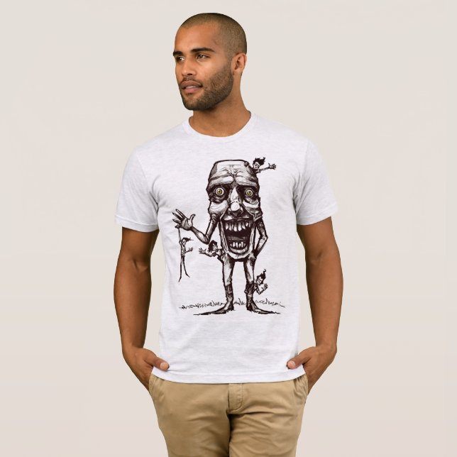 T-shirt Yeux jaunes canari d'Ol' et les garçons (Devant entier)