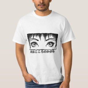 T-shirt Yeux, La Fenêtre À L'Âme, Illustration Manga