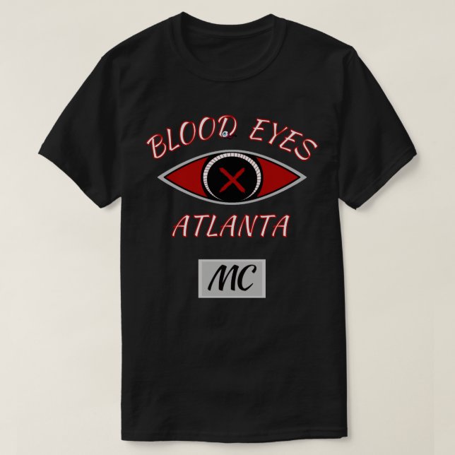 T-SHIRT YEUX SANGUINS ATLANTA (Design devant)