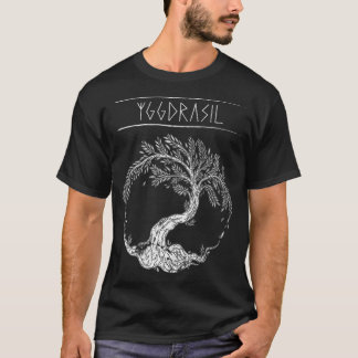 T-shirt Yggdrasil Arbre De Vie Viking Valhalla Odin Design