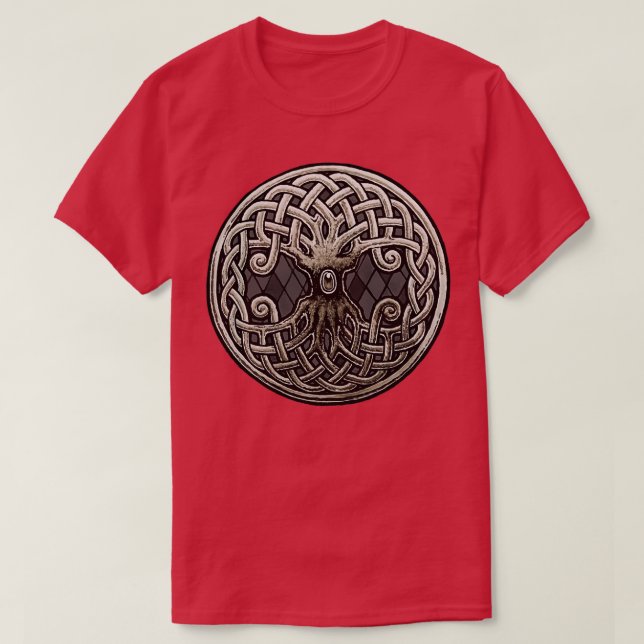 T-shirt Yggdrasil Celtic Viking World Tree of Life (Design devant)