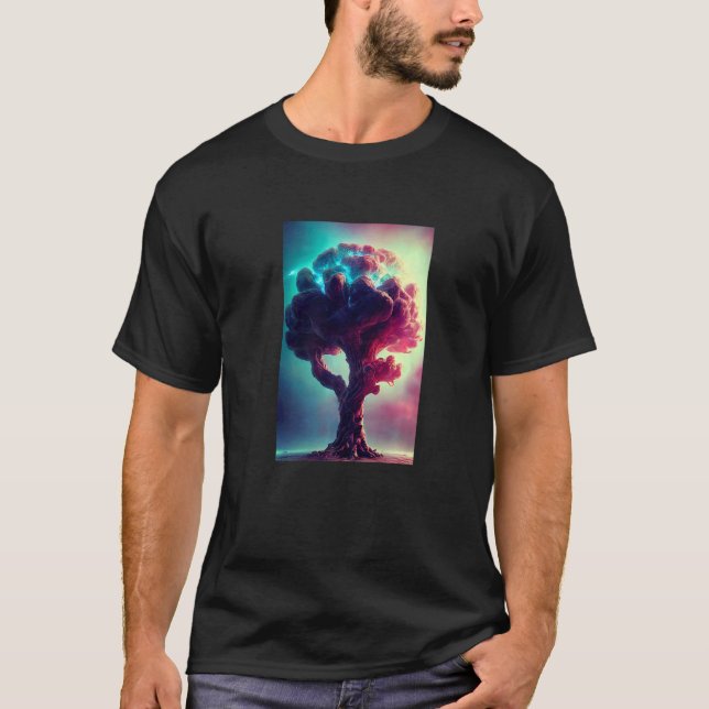T-shirt Yggdrasil World Tree of Life Viking Celtric Unique (Devant)