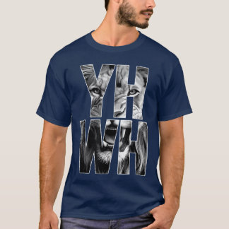 T-shirt YHWH Lion of Judah Yahweh in Hebrew Jesus Christia