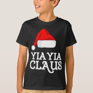 T-shirt Yia-Yia Claus Casquette de Noël Pj Groupe de jumel