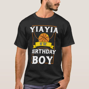 T-shirt Yiayia De L'Anniversaire Baller Basketball Anniver