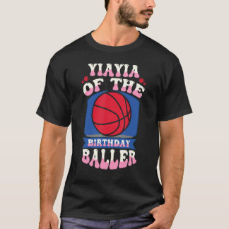 T-shirt Yiayia De L'Anniversaire Baller Basketball Thème B