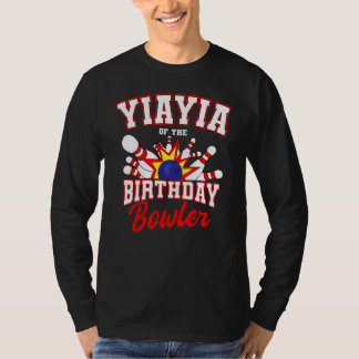 T-shirt Yiayia De L'Anniversaire Bowler Anniversaire Bowli