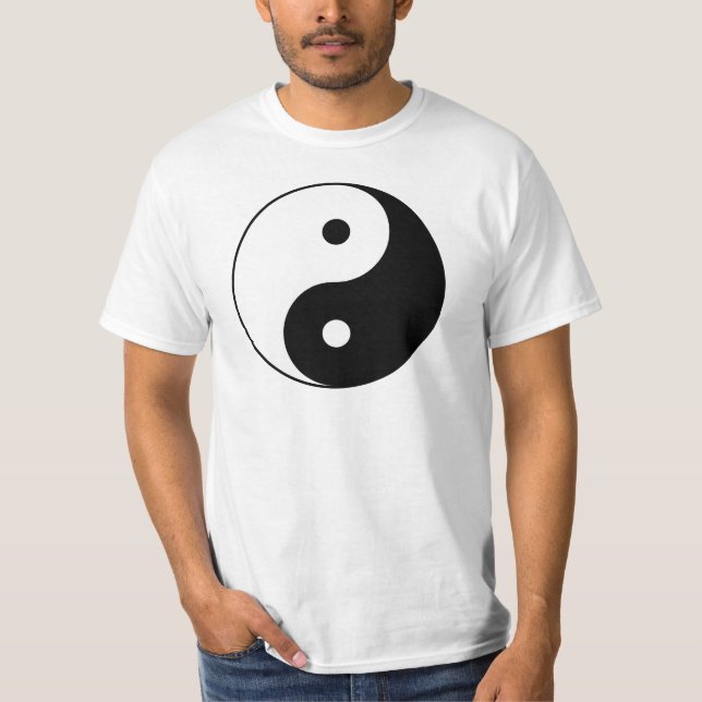 T-shirt Yin et symbole philosophique de motivation de Yang (Devant)