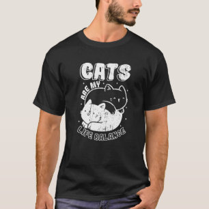 T-shirt Yin Et Yang Chats Life Balance Cute Chat