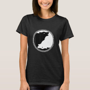 T-shirt Yin Et Yang Dangereux Wolf Animaux Wild Art Cadeau