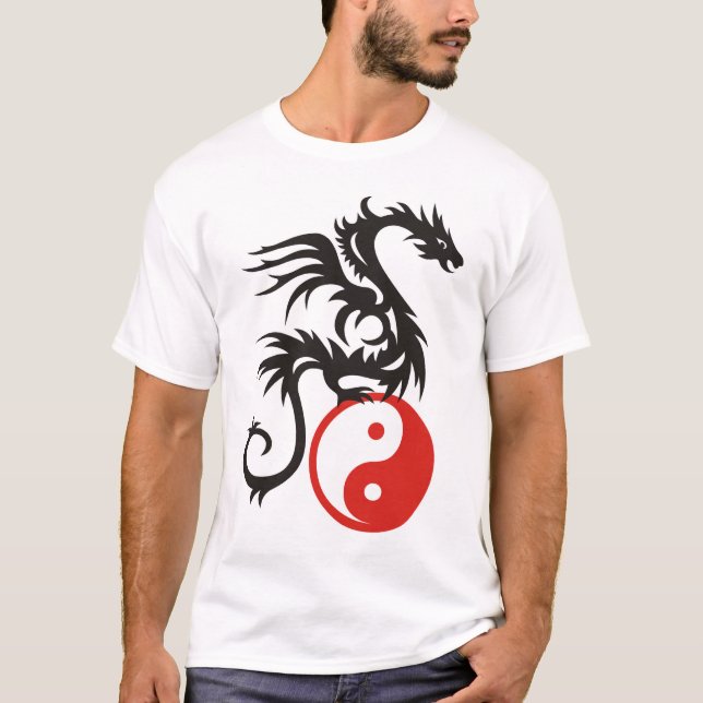T-shirt Yin et Yang Dragon (Devant)