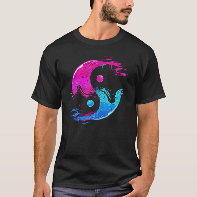 T-shirt Yin et Yang Qi Gong Tai Chi Fusion Wate (Devant)