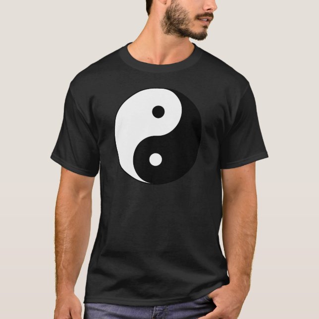 T-shirt Yin et yang (yin-Yang, yang de yin, 陰陽). (Devant)