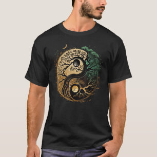 T-shirt Yin Yang Bonsai sur l'arbre spirituel de la vie