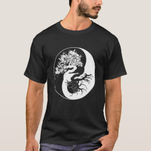 T-shirt Yin Yang Bonsai Tree Japonais Bouddhiste Zen