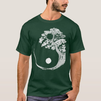 T-shirt Yin Yang Bonsai Tree Japonais Bouddhiste Zen 