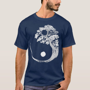 T-shirt Yin Yang Bonsai Tree Zen bouddhiste japonais (3)