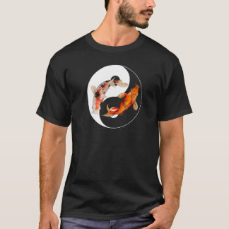 T-shirt Yin Yang Carp Balance Taijitu japonais Nishikigoi