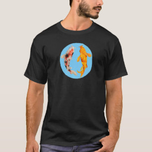 T-shirt Yin Yang Carp Balance Taijitu japonais Nishikigoi