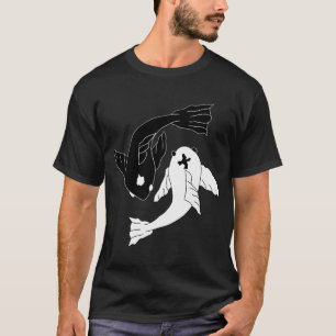 T-shirt Yin Yang Carpe Koï (Petit) – Équilibre Spirituel A