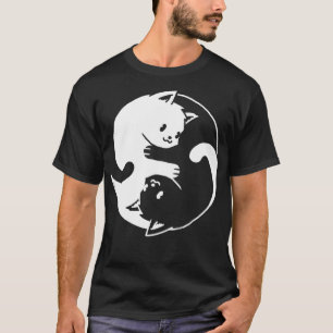 T-shirt Yin Yang Chat I Love Chats Don pour Amoureux des c