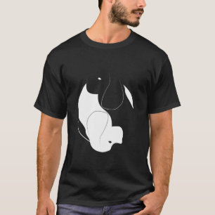 T-shirt Yin Yang Cocker Spaniel Funny Chien Symbole Zen T-