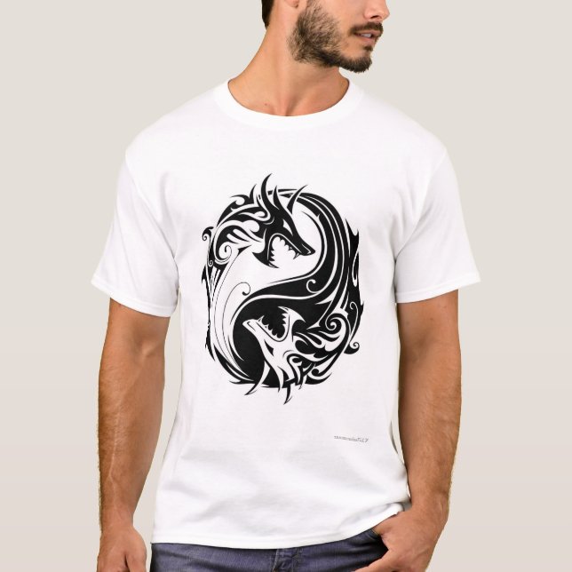 T-shirt Yin Yang Dragon (Devant)