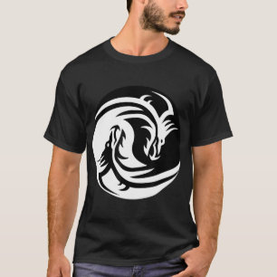 T-shirt Yin Yang Dragons Solde Vie Porter Hommes Femmes