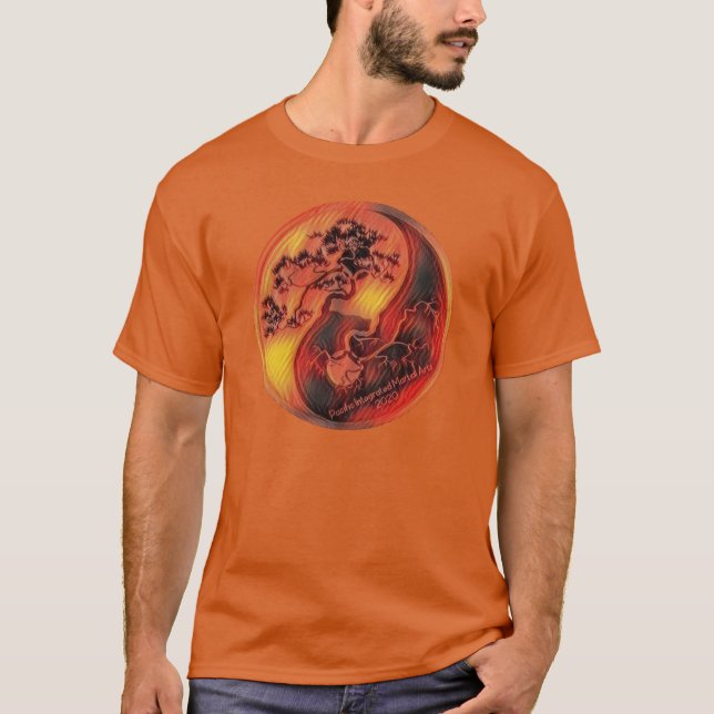 T-shirt yin yang flamme 2020 (Devant)