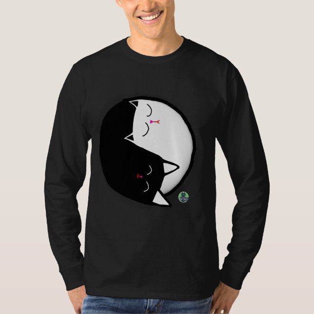 T-shirt Yin & Yang Kitties (Devant)