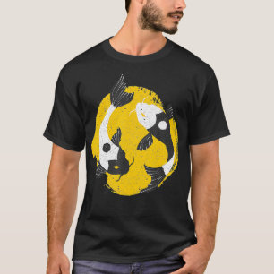 T-shirt Yin Yang Koi Poisson Chinois Bon équilibre