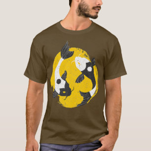 T-shirt Yin Yang Koi Poisson Chinois Bon équilibre