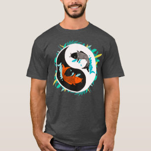 T-shirt Yin Yang Koi Poisson Équilibrer la philosophie chi