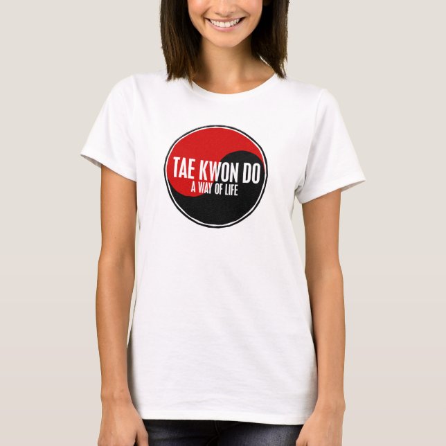 T-shirt Yin Yang le Taekwondo 1 (Devant)