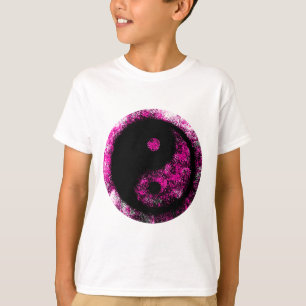 T-shirt Yin Yang Magenta Black Le MUSÉE Zazzle Cadeaux
