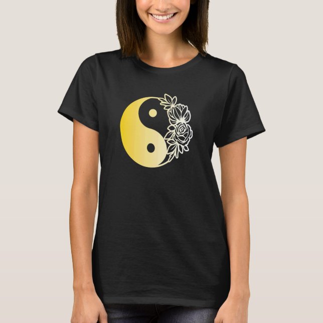 T-shirt Yin Yang Mandala Qi Gong Yoga Tai Chi (Devant)