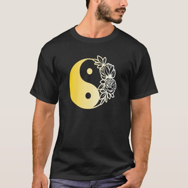 T-shirt Yin Yang Mandala Qi Gong Yoga Tai Chi (Devant)