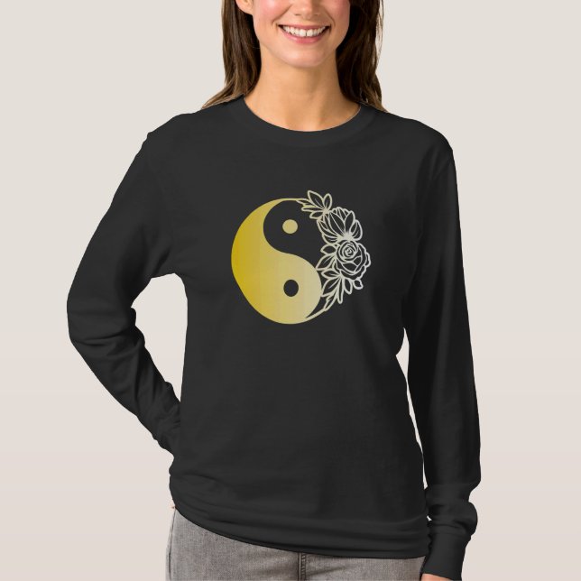 T-shirt Yin Yang Mandala Qi Gong Yoga Tai Chi (Devant)