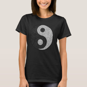 T-shirt Yin Yang Nuit Étoilée Feng Shui Van Gogh Art Vinta