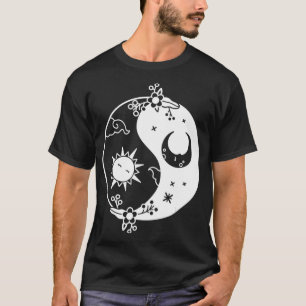 T-shirt Yin Yang Occult Soleil & Lune Noir & Blanc