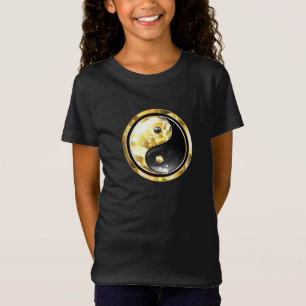 T-Shirt Yin Yang or sur noir
