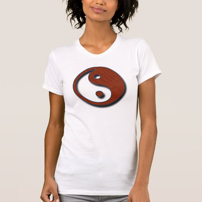 T-shirt Yin Yang par Shirley Taylor (Devant)