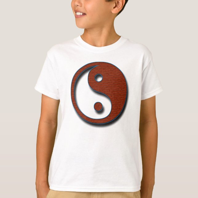 T-shirt Yin Yang par Shirley Taylor (Devant)