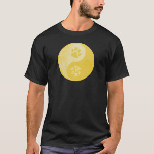 T-shirt Yin Yang Paw Gold